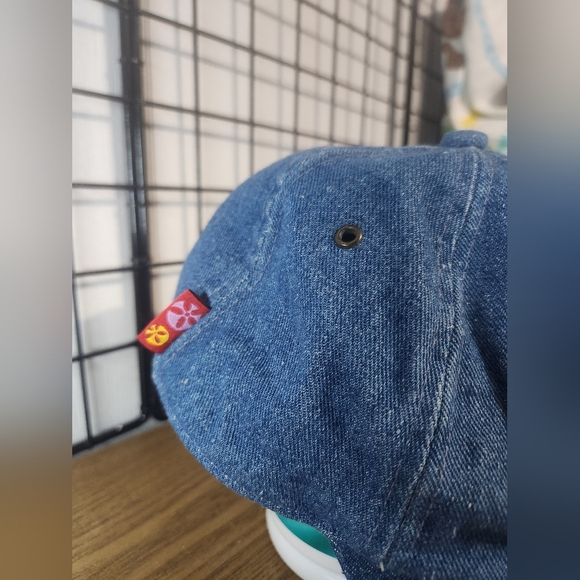 Vintage Looney Tunes TWEETY BIRD Blue Demin Baseball Hat - Picture 3 of 7